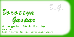 dorottya gaspar business card